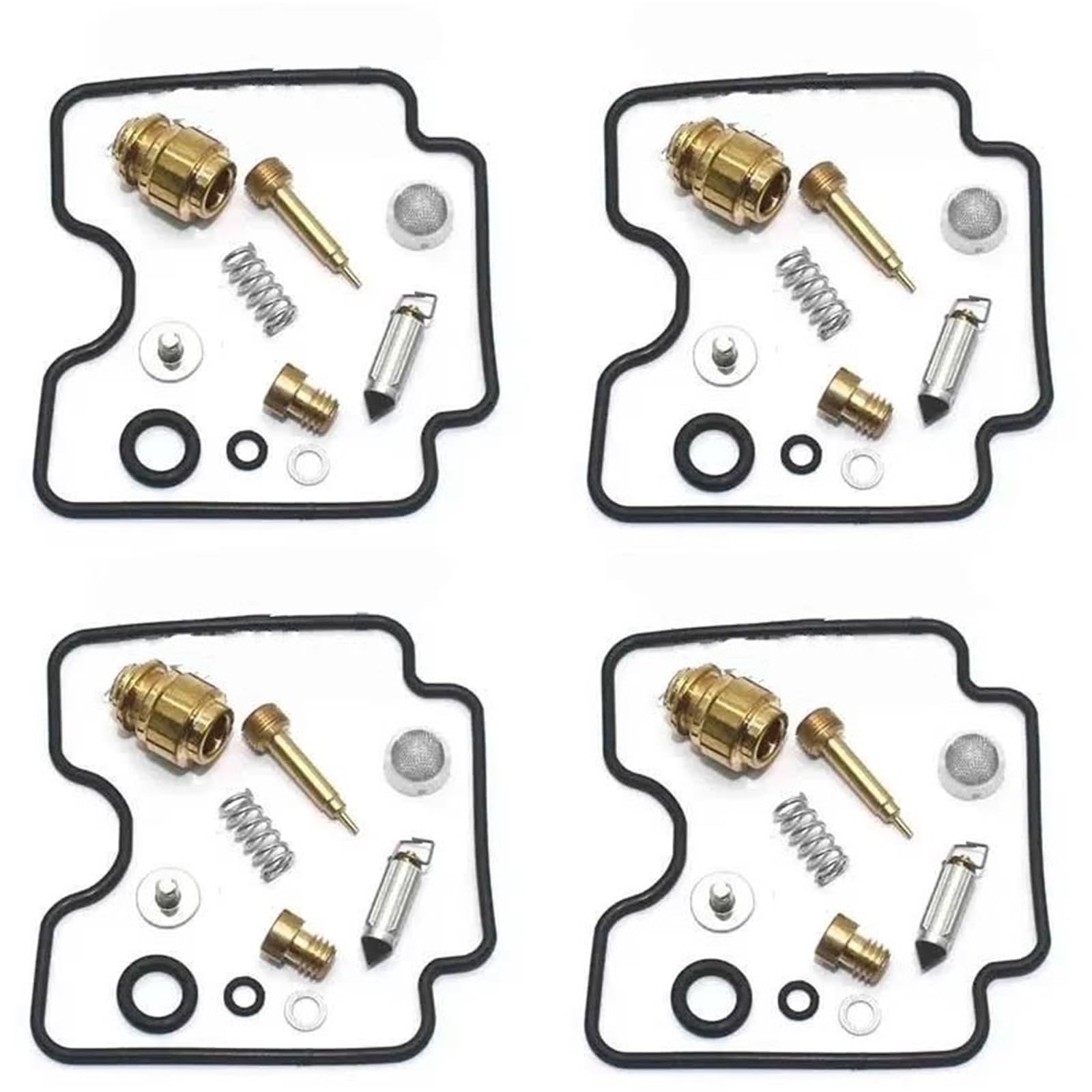 Reconstruction Kit De Réparation Carburateur pour Yamaha FZS600 Et FZS 600 pour Fazer (1998-2003), avec Joints Siège Soupape Pointeau Flottant Kit De Réparation De Carburateur(Ensemble 2)