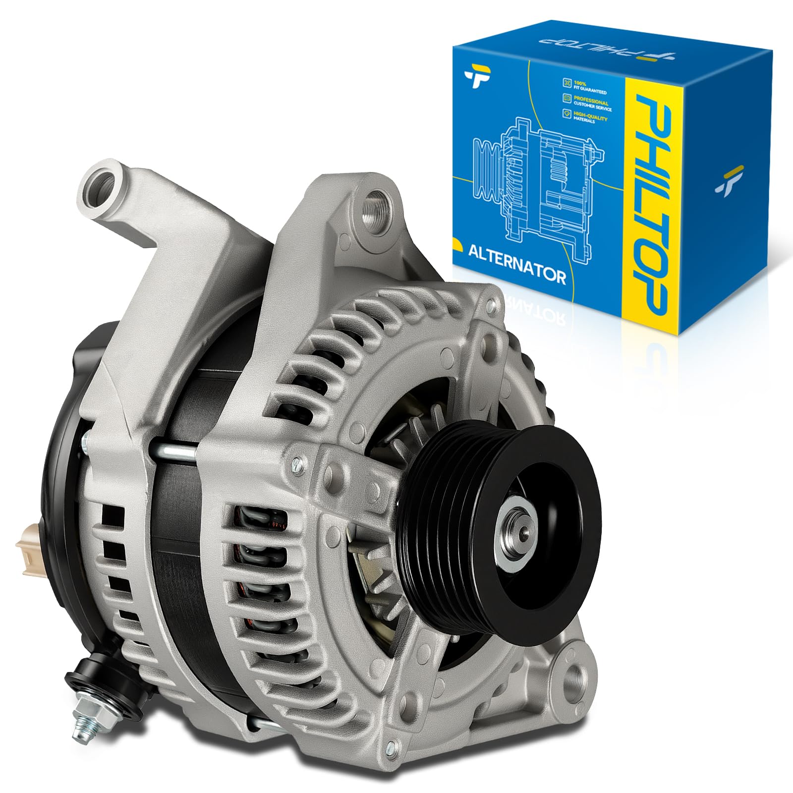 PHILTOP New 13912N Alternator Compatible with Jeep, Dodge Ram 1500