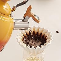 Vista 6 de ROCKURWOK - Hervidor de Té, Tetera con Mango Ergonómico de Toque Frío, Tetera de Acero Inoxidable de Grado Alimentario, Hervidor de Té para Estufa
