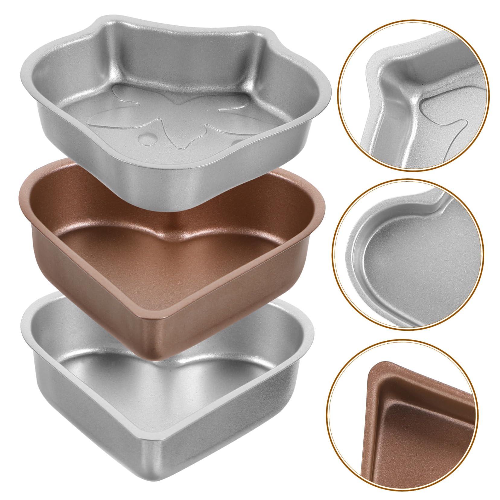 MAGICLULU 12 Piezas Mini Molde Para Pasteles Bandeja Para Hornear Bandeja Para Hornear Moldes Para Hornear Pasteles De Queso Moldes Antiadherentes Para Gelatina Moldes Para Hornear