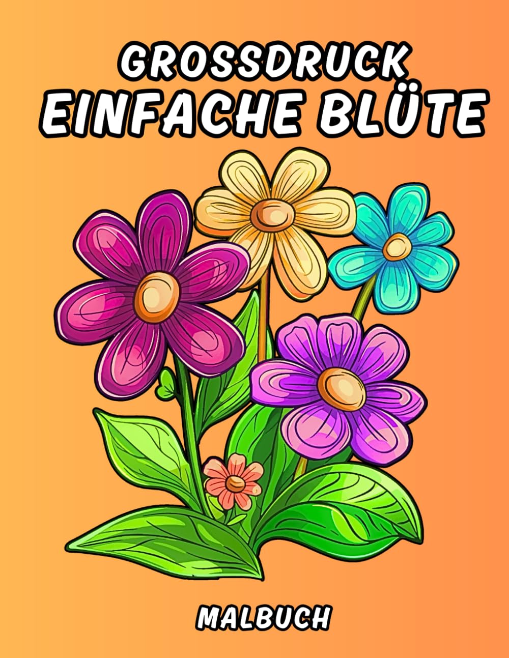 Livre de coloriage grands motifs de fleurs à offrir pour un instant de détente absolu