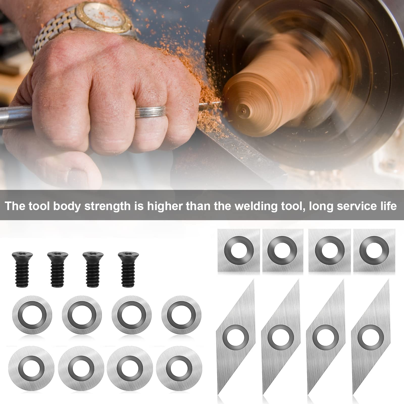 Acciaio Da Taglio 20x20 Per Piastre Girevoli Tipo Iscar GRIP500. Tmax - Foto 7