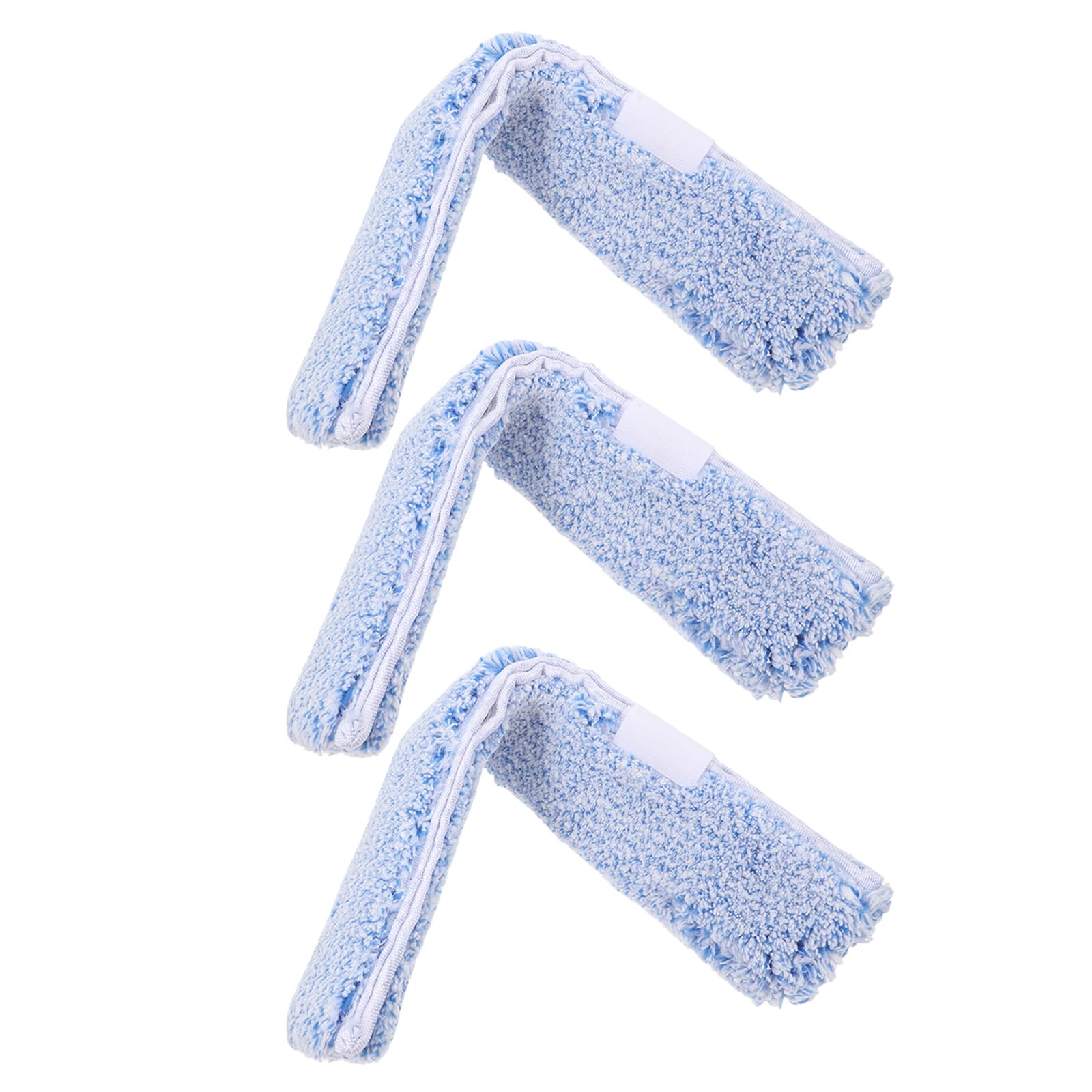 SUPVOX 3pcs Reusable Window Cleaning Scrubber Replacement Pads 35cm Squeegee Scrubber Cleaning Sleeves for Glass Mirror Window Washer Refills Household