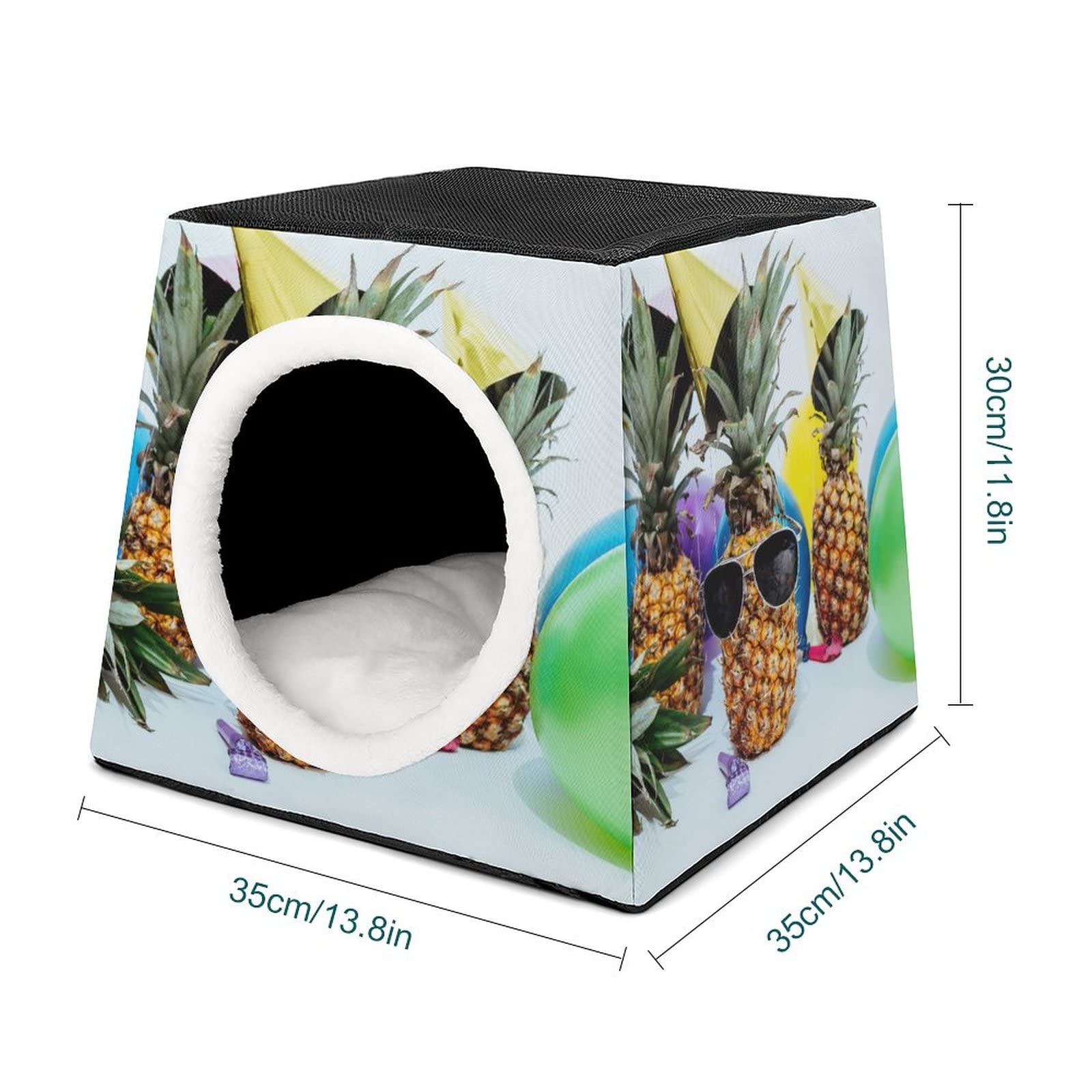 Cat Cave 2-in-1 opvouwbare kubus kattentent kattenbed kat