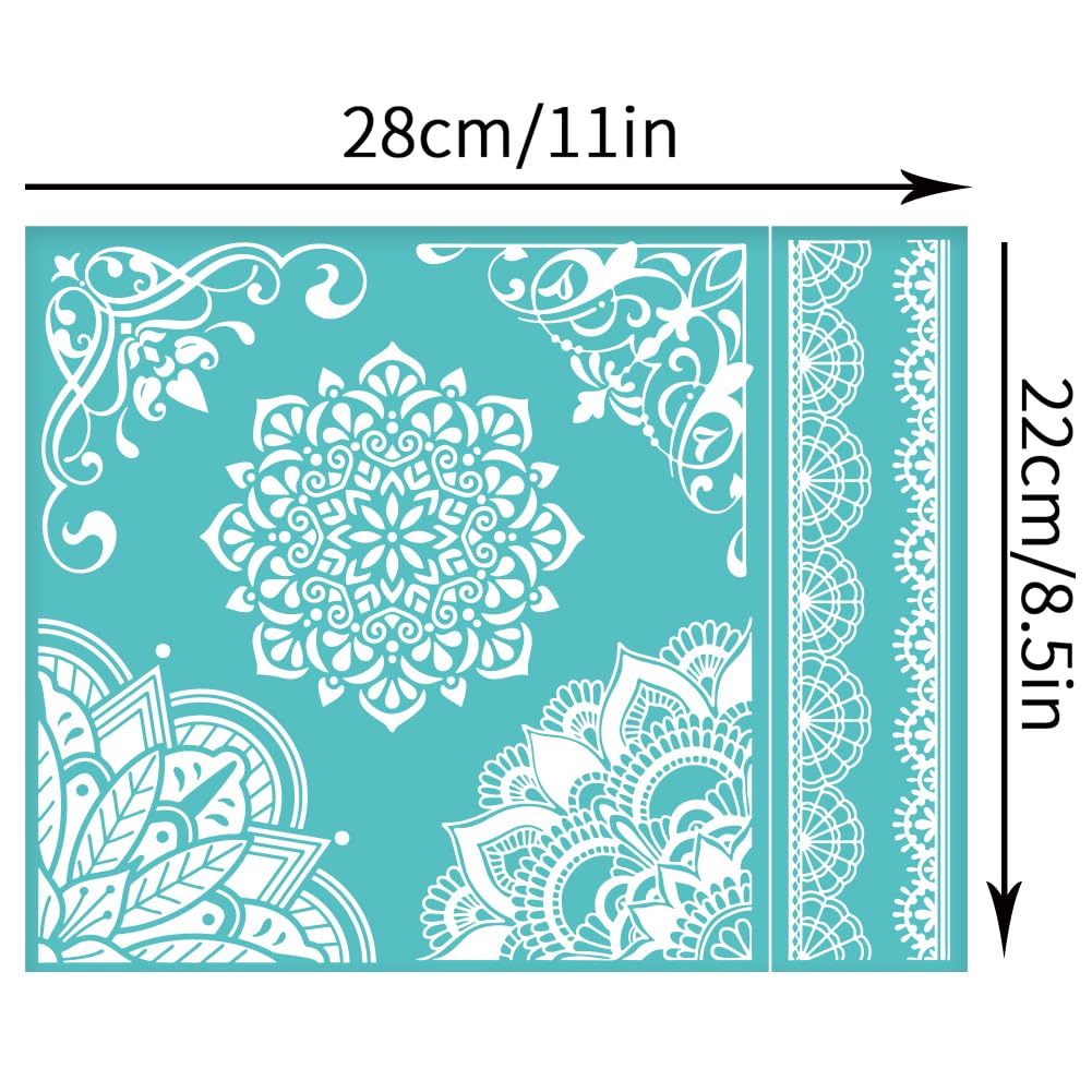 Self-Adhesive Silk Screen Printing Mesh Transfers - Stencil For DIY Crafts & Home Decor