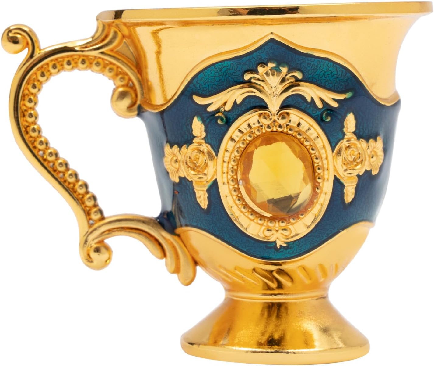 Turkish Tea Set, Vintage Turkish Coffee Set with 8.45Oz Pot and 6 1.01Oz Cups for Home Decor Birthday Christmas Housewarming Wedding Restaurants Hotels Offices Tea Art Galleries (Blue)
