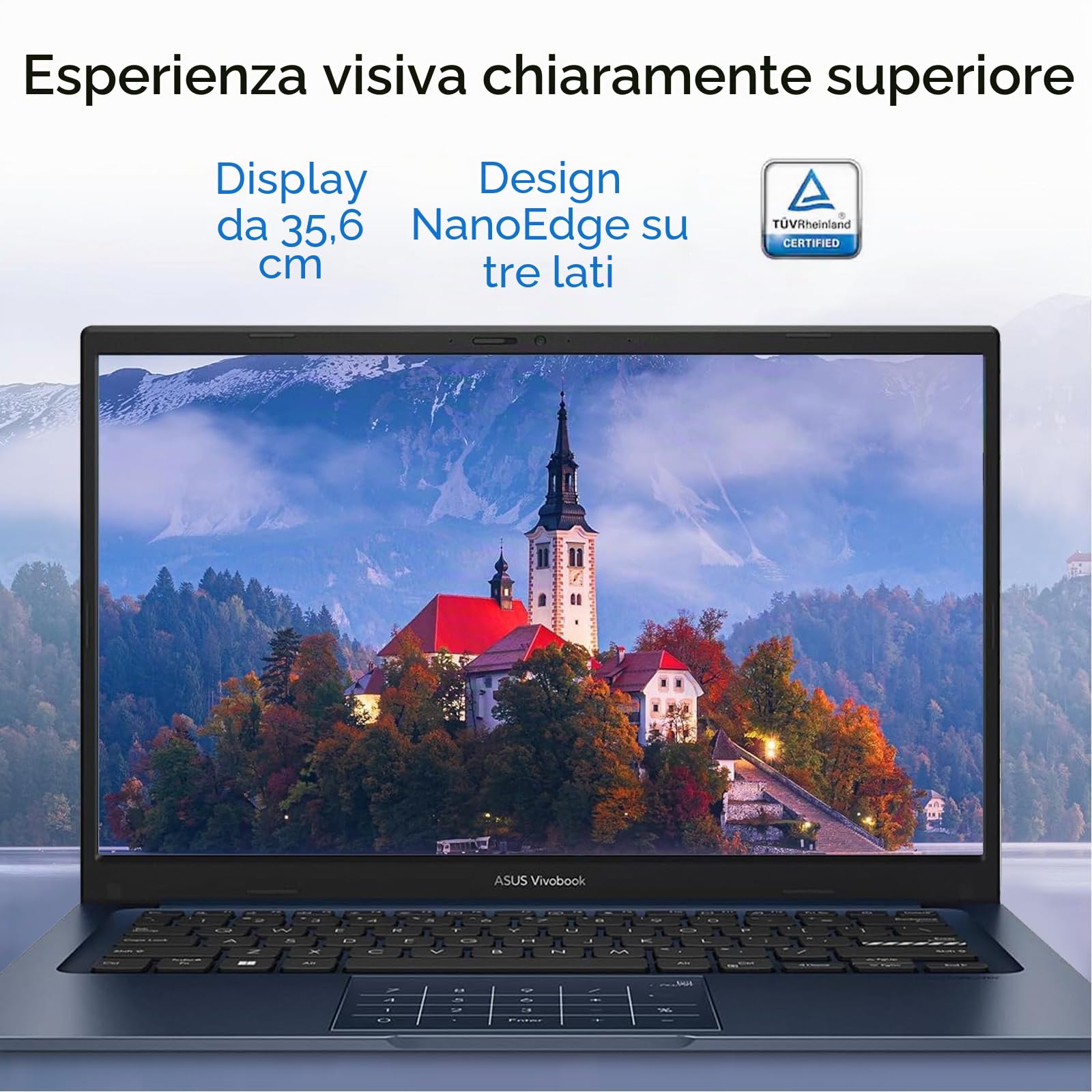 ASUS VIVOBOOK 16 F1605VAPBF SILVER 16" 1920X1200, INTEL CORE ULTRA 9 270H, 16 GB DDR5, SSD 1 TB NVME, WINDOWS 11, WIFI 6, WEBCAM FHD IR, HDMI 1.9 KG, GARANZIA TRE ANNI, NESSUN ALIMENTATORE