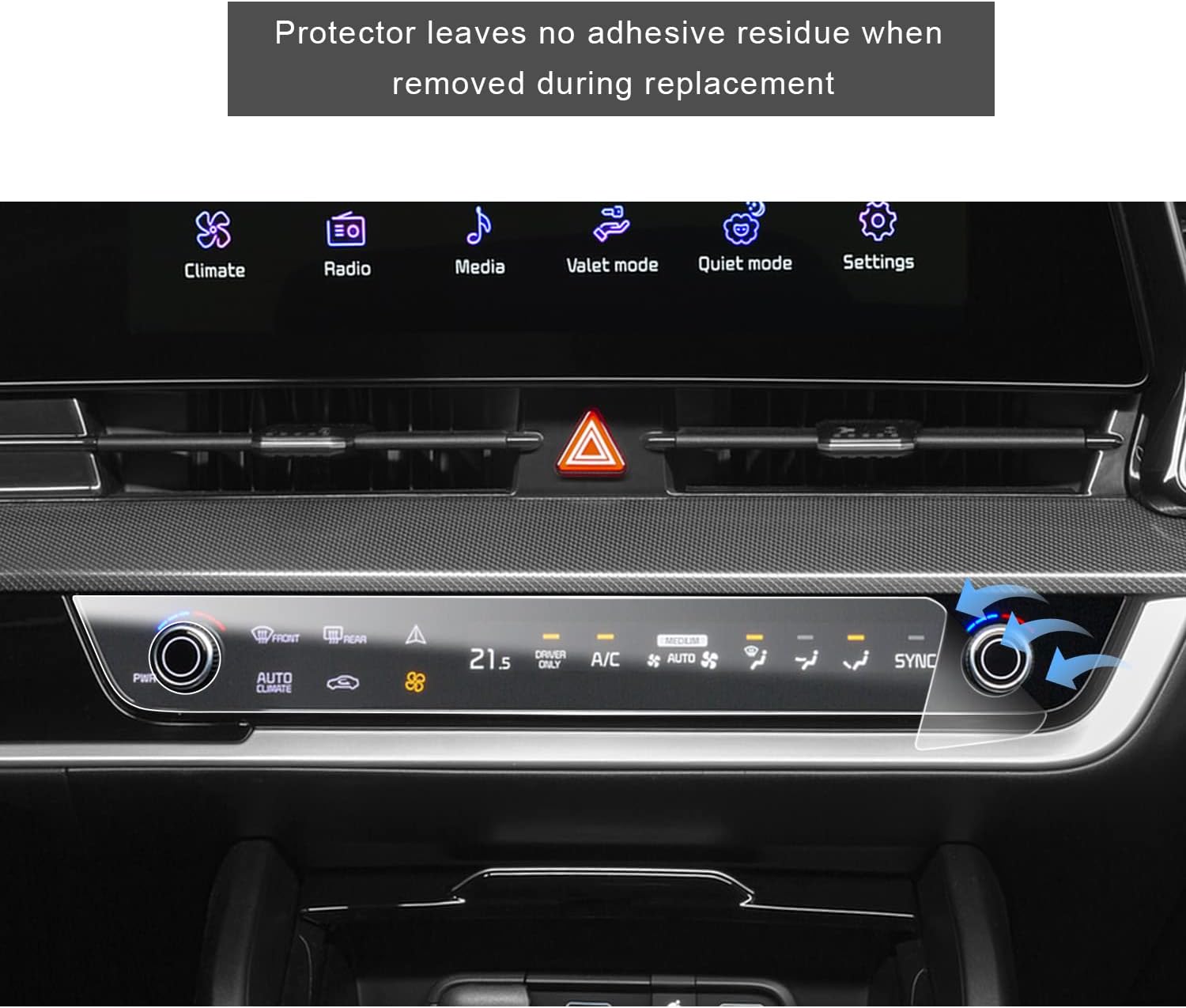 lfotpp 2023 kiia sportage screen protector car climate control screen protector for 2023 kiia sportage nq5 2023 auto accessories car infotainment ste