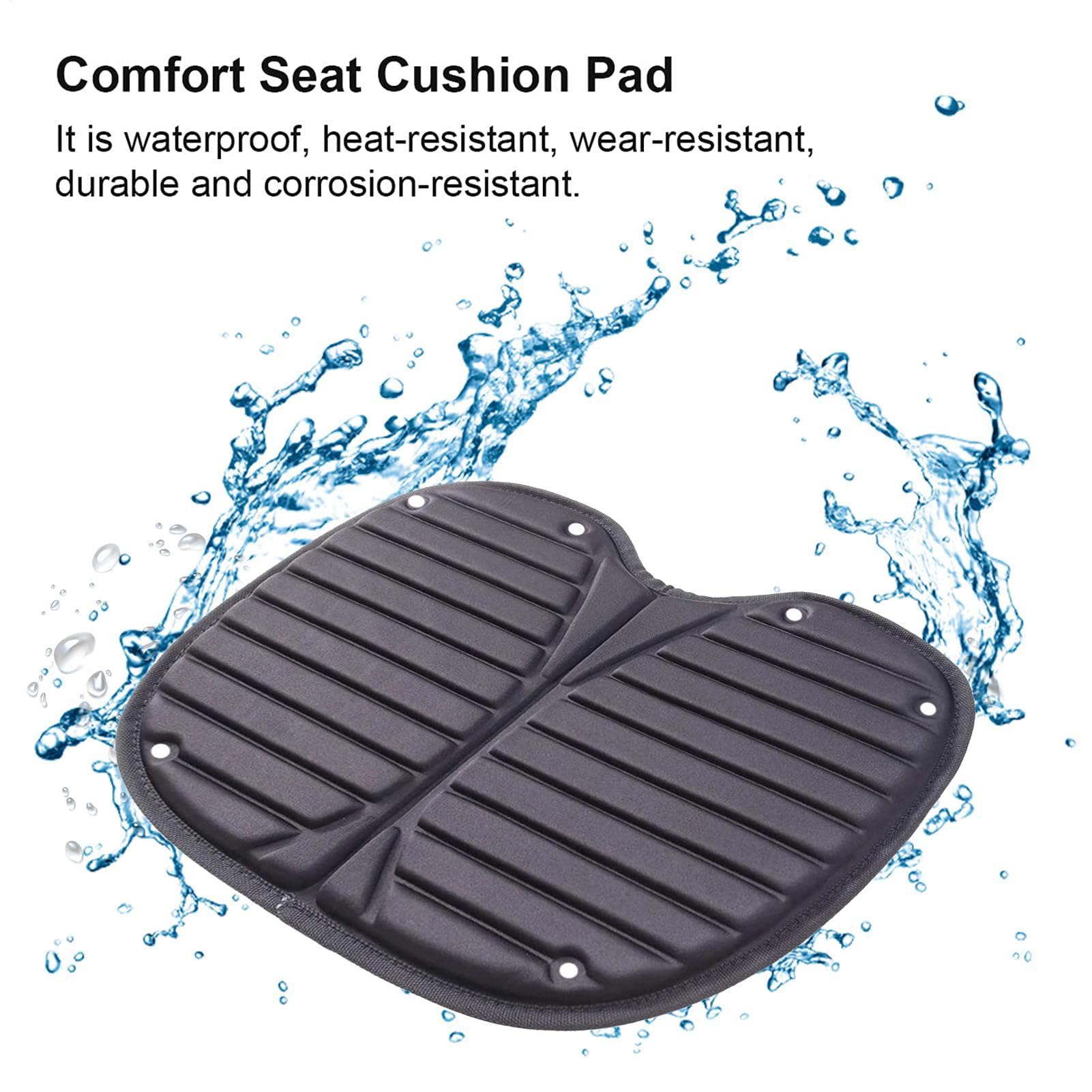 Generico Cuscino per sedili in kayak, cuscinetto di sedile in kayak,Sedile cuscino Eva Anti-Slip Kayak - Strumenti esterni impermeabili, per barche, sostituzione della sedia rimovibile per all'aperto