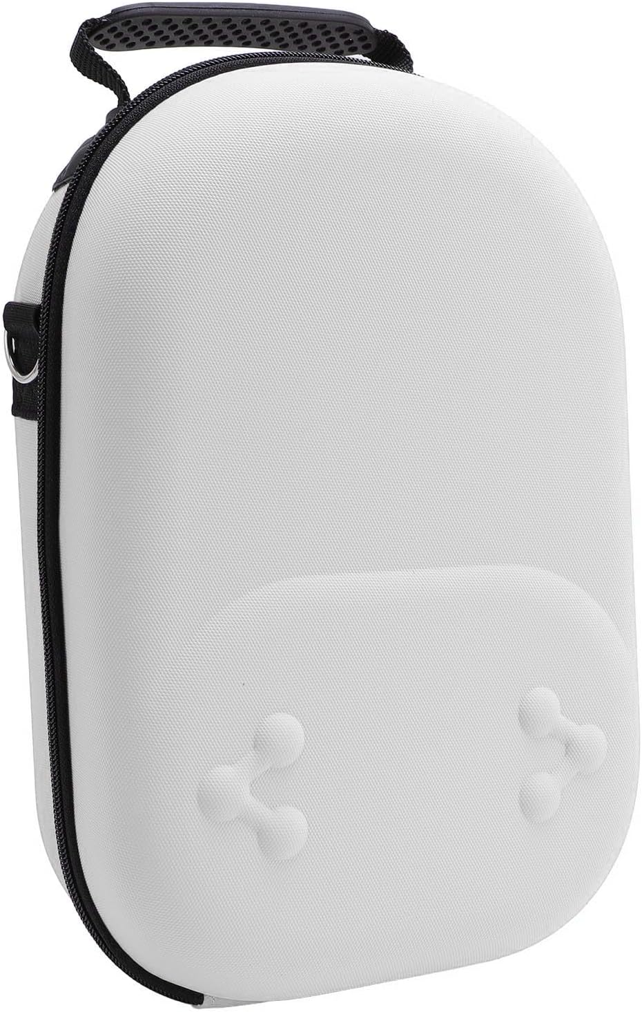 Electronics Storage Case Well Organized Large Hard Carrying Case - Portable Travel Cable Organizer Bag, White