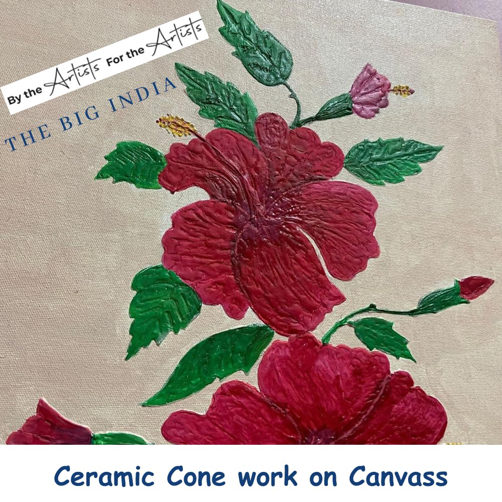 White Ceramic Cones for Arts & Crafts, Lippan Art, Mandana Art, Texture Art, Pottery, Liner, DIY Decorative Purposes (Pure for Sure) (8 WHITE CONE) 4