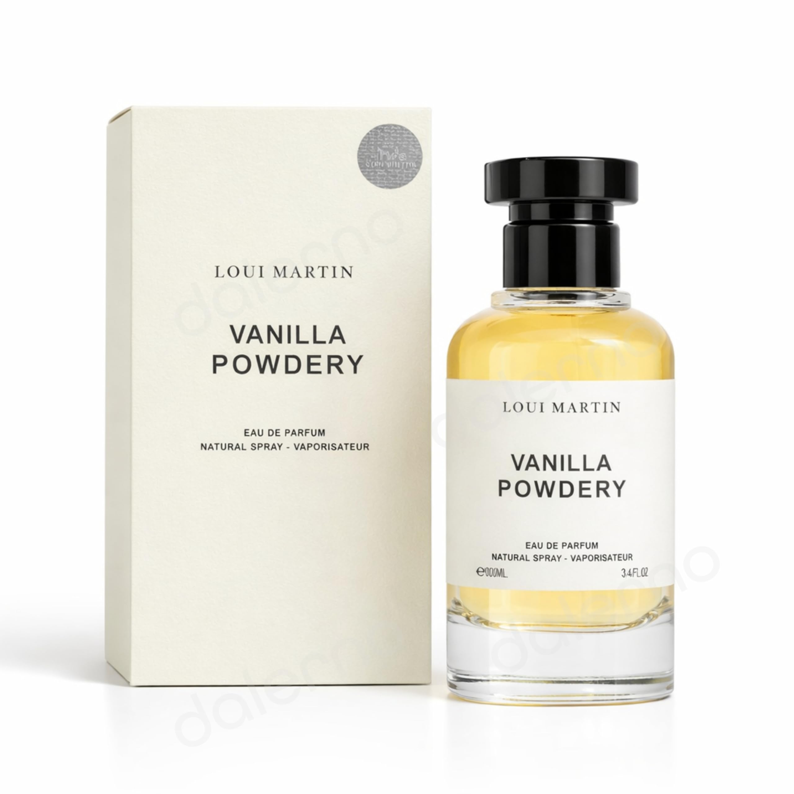 Loui Martin Vanilla Powdery Parfüm Eau de Parfum 100ml Unisex – Intensiver Vanille Duft, Gourmand, Süß, Pudrig, Cremig, Kokosnuss, Heliotrop, Weißer Moschus, Palo Santo Warmer Duft Damen & Herren