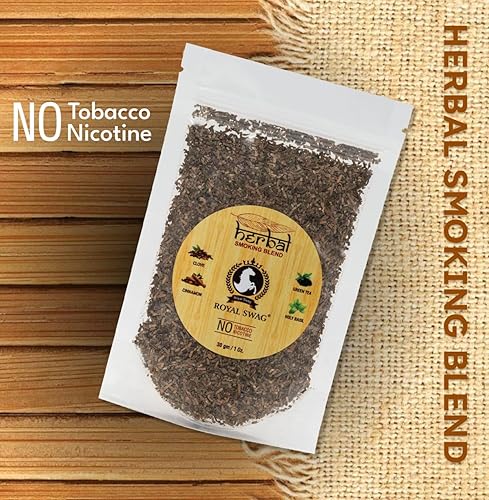 Miniatura 2 de Mezcla para fumar sin tabaco y nicotina con mezcla de hierbas 100% natural para fumar, 1 paquete (1 oz 30g)