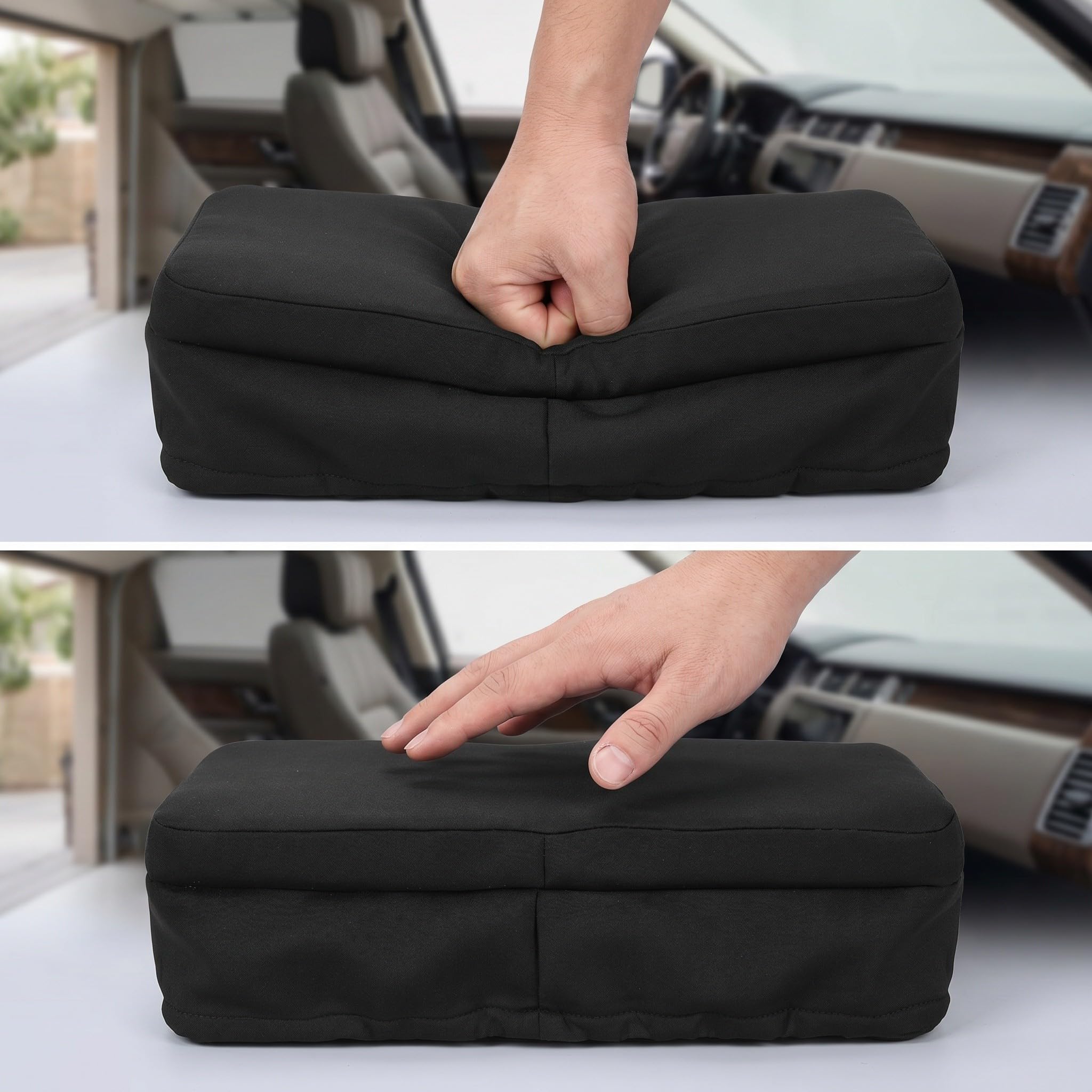 Baluue 2 Piezas Funda para Asiento de Andador de Rodilla Espuma Viscoelástica y Contornos Ergonómicos de Poliéster para Scooter de Rodilla Uso en Casa o Hospital