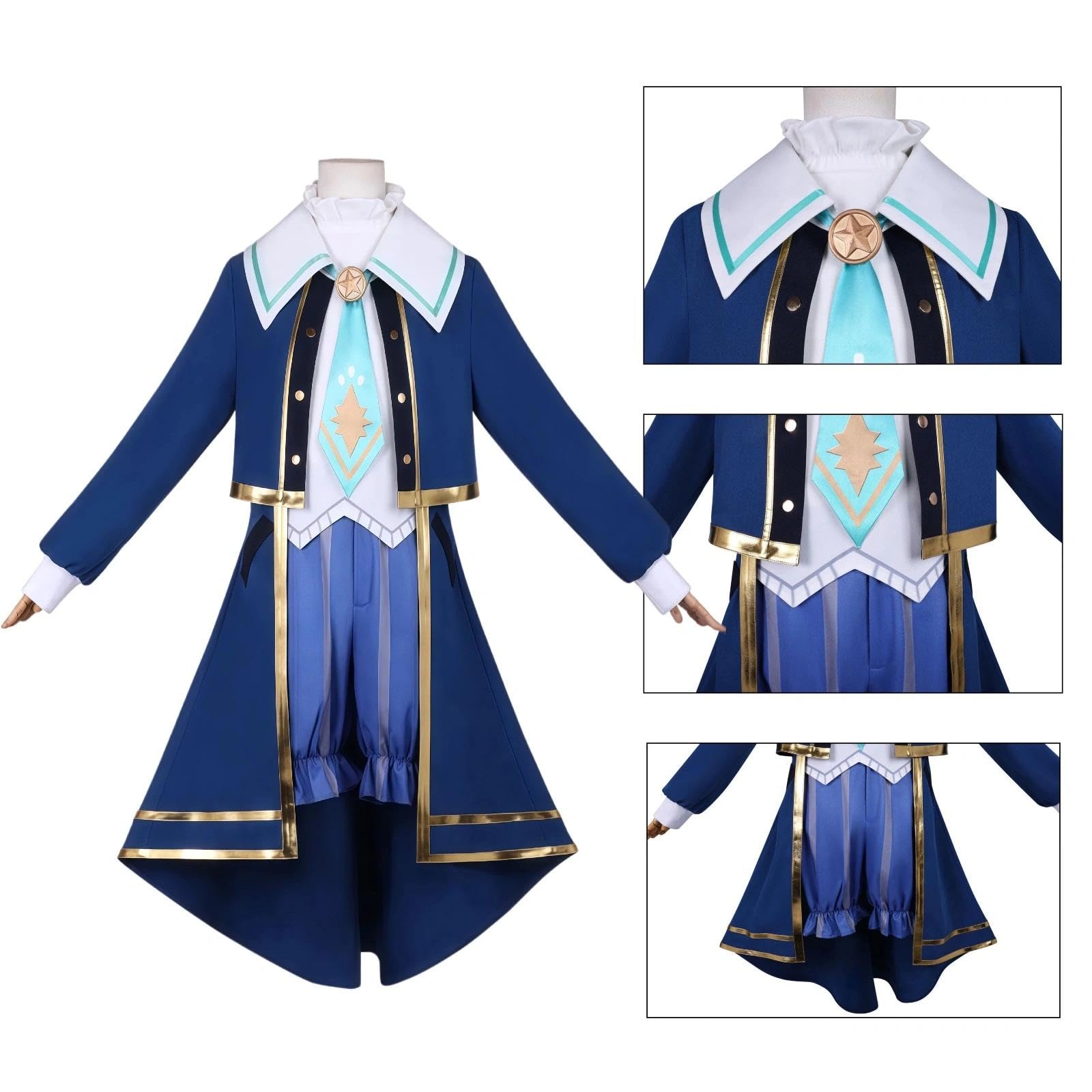 Anime Casual Daily Outfit Estilo Disfraz de Cosplay Kazuma Satou, Disfraz de juego de rol de fiesta de Halloween para Comic Con y Cosplay Evento