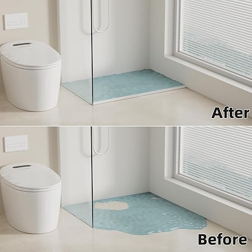 Miniatura 4 de Barrera de agua autoadhesiva de 67 pulgadas, barrera de agua de silicona impermeable, tapón de agua para baño y cocina, tira de agua para separación