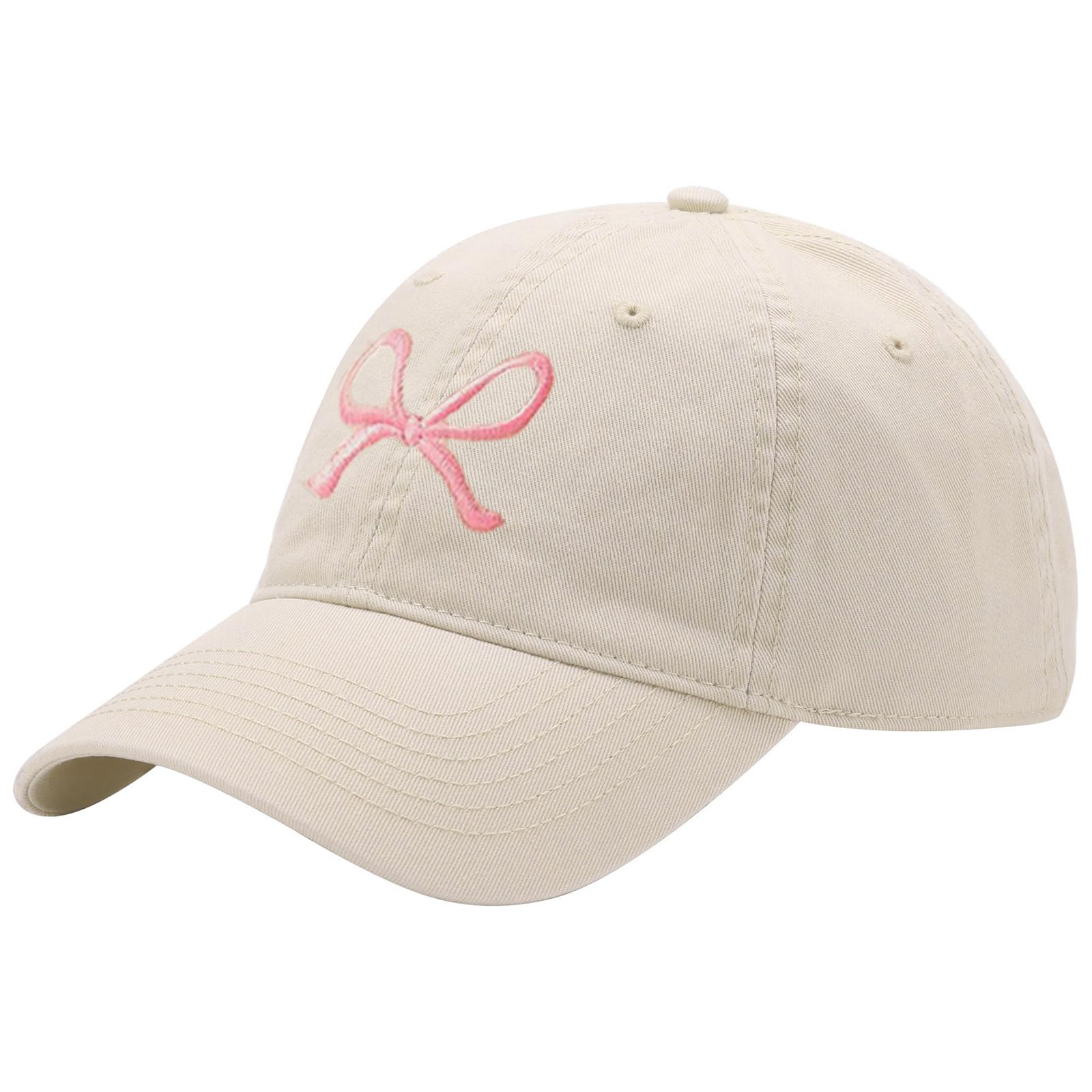 ANYZSCOTrendy Bow-Tie Baseball Cap for Women and Men Trucker Hats Y2k Adjustable Fashion Sun Hat with Visor for Hiking & Travel
