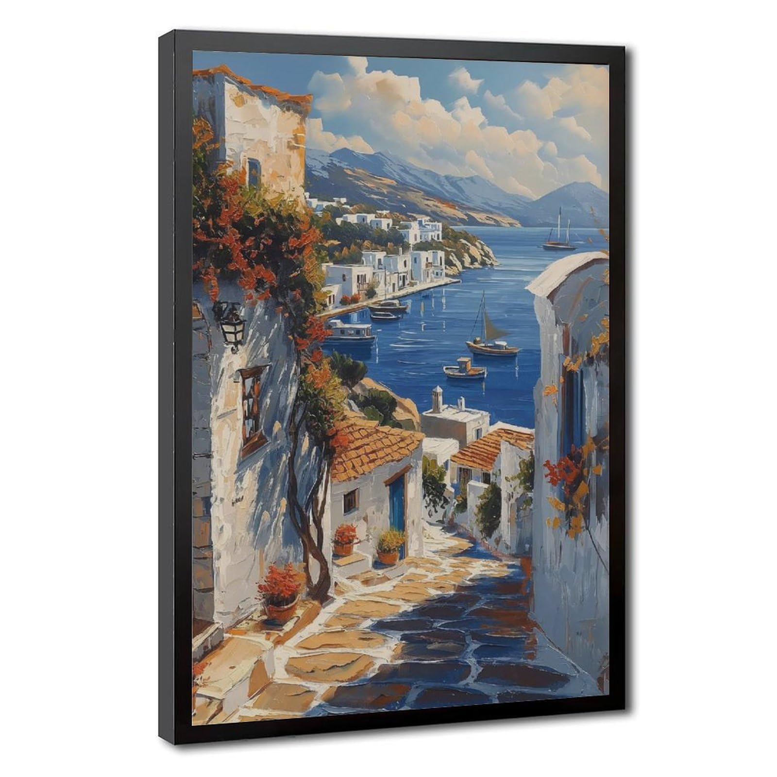 Bareronor Paros Greece Canvas Poster for Office Decor Gift