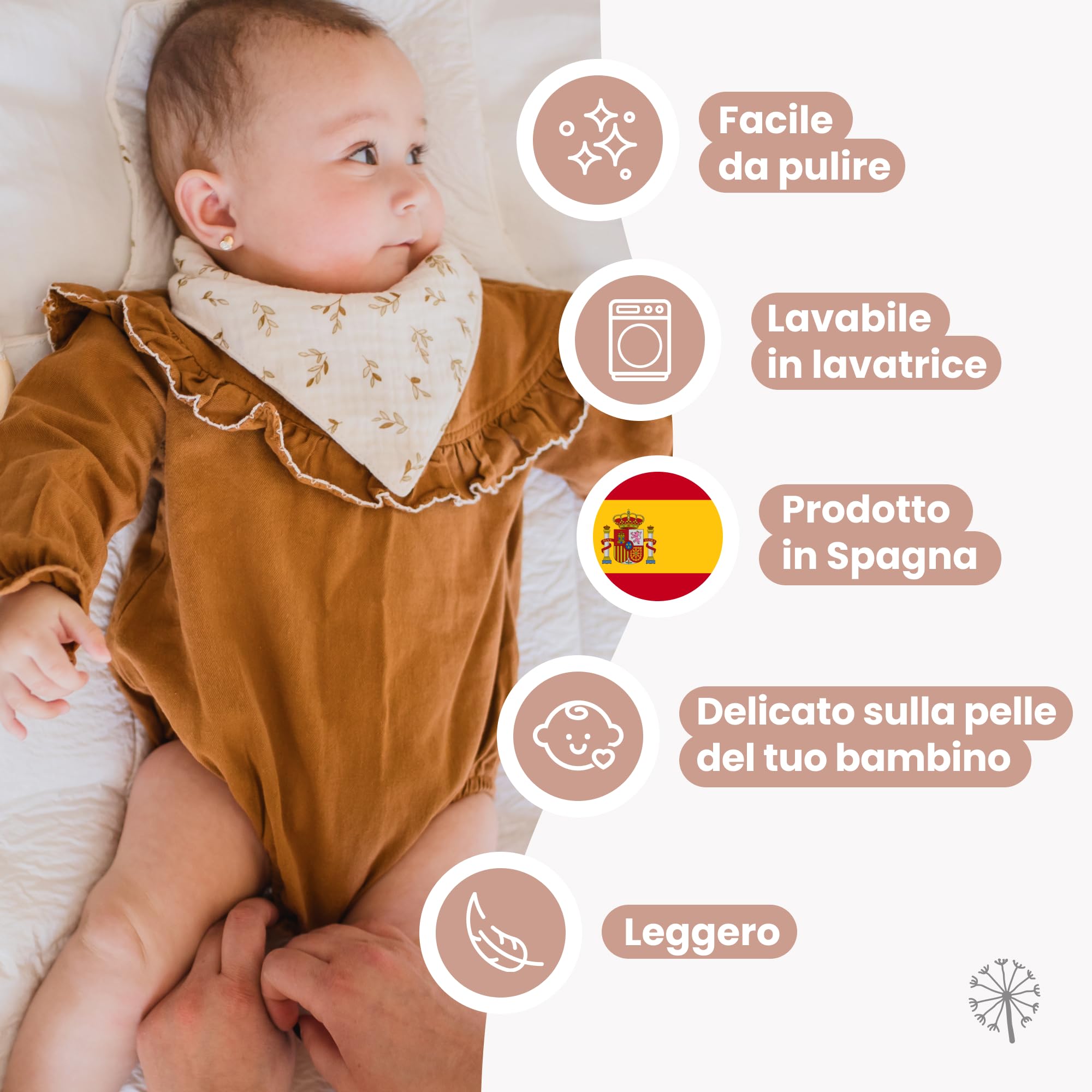 MIMUSELINA | Set mit tragbarer Wickelunterlage Unterwegs und Wickeltasche | Wasserdicht, Faltbar und aus 100% OEKO-TEX Baumwolle | Baby-Zubehör für unterwegs oder auf Reisen