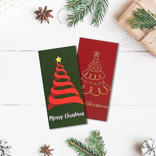 Miniatura 4 de Tarjetas de Navidad con sujetador para dinero y sobres, Árboles navideños