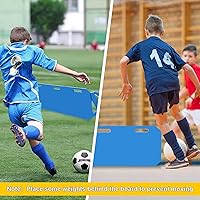 Vista 6 de Mejora de tablero de rebote de fútbol de 3 ángulos, pared de fútbol portátil para adultos y niños, equipo de entrenamiento de fútbol plegable