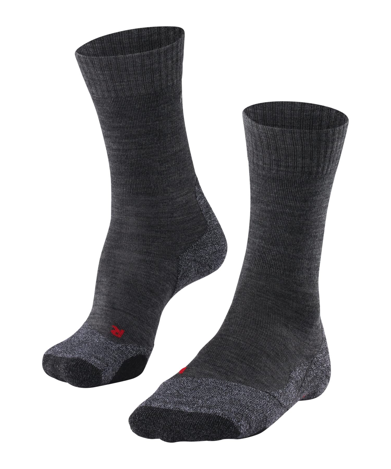 FALKE Women's TK2 Hiking Socks Medium Cushioning Anti Blister Warm Mid-Calf Length Breathable Quick-Drying Climate-Regulating Odour-Neutralising Wool Functional Yarn 1 Pair