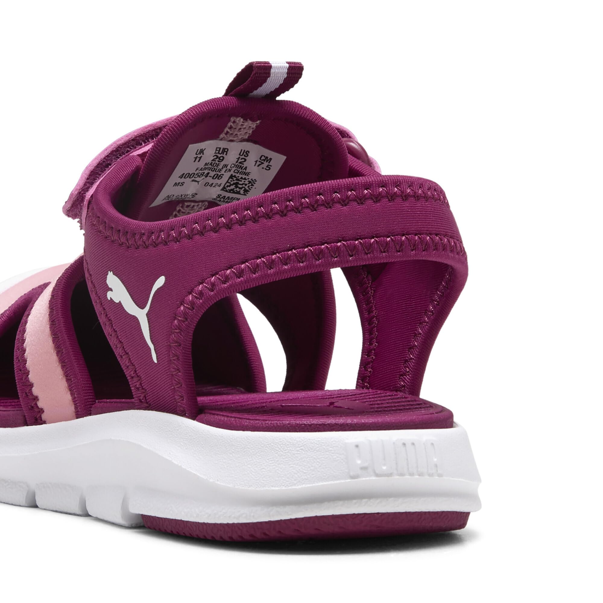 PUMA Fun Racer Sandal V PS, Slide, PINKSCAPE-Berry White, 22 EU