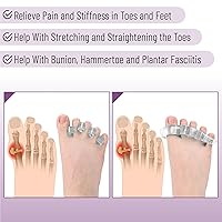 Vista 82 de Dr. JK- Separador de dedos de gel ToePal, 2 pares, espaciadores de dedos, corrector de juanetes