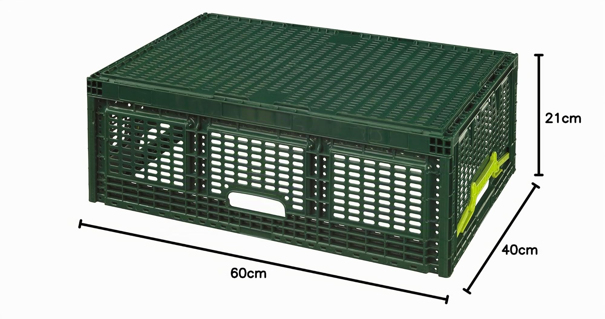 Logiplast 10 x Stabile Klappbox aus Kunststoff 60x40x21,9 cm Gemüsekiste Faltbox
