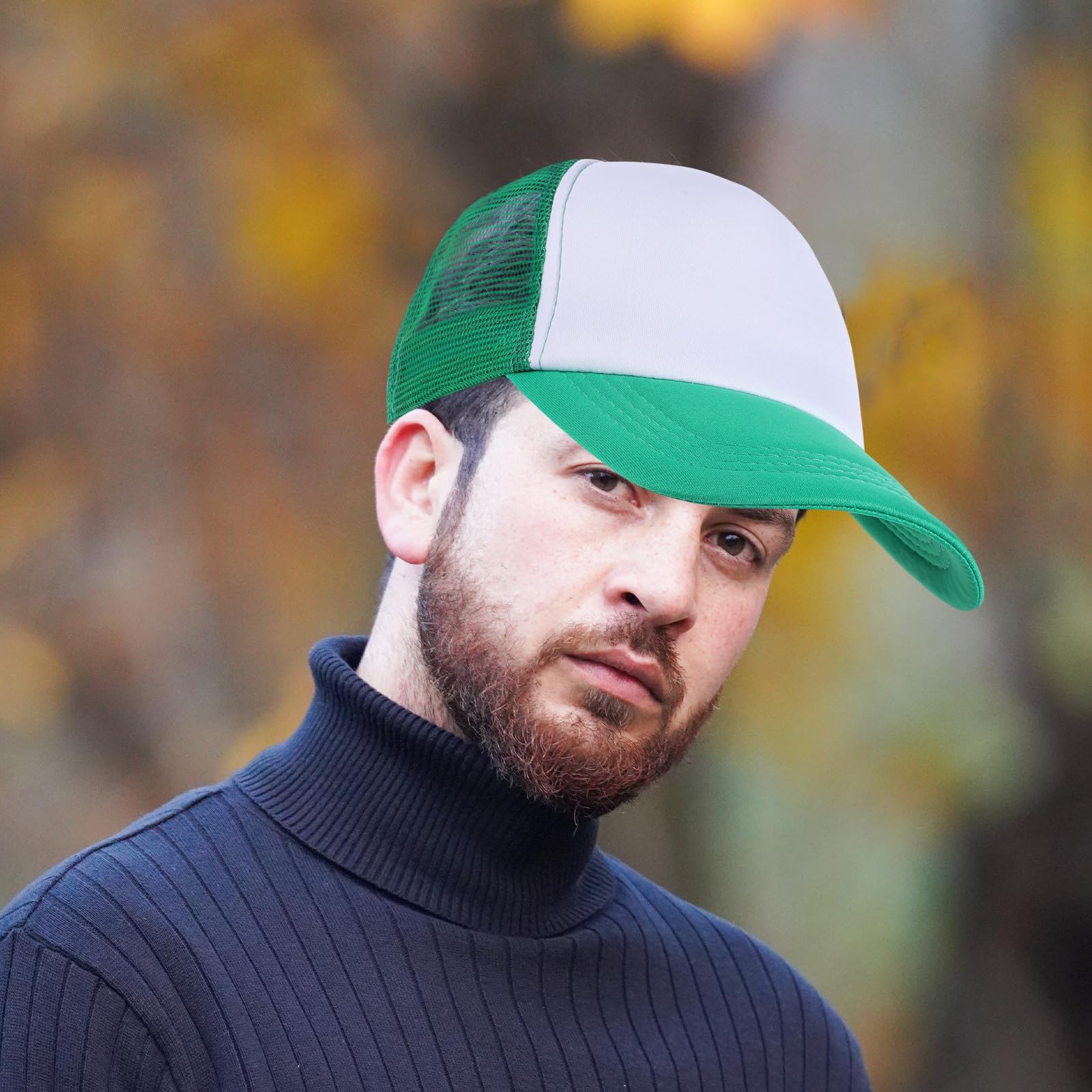 10 Pezzi Berretto da Baseball in Rete per Sublimazione, Cappello Leggero in Poliestere Stampa a Trasferimento Termico, Design Semplice per Picnic e Uso Quotidiano