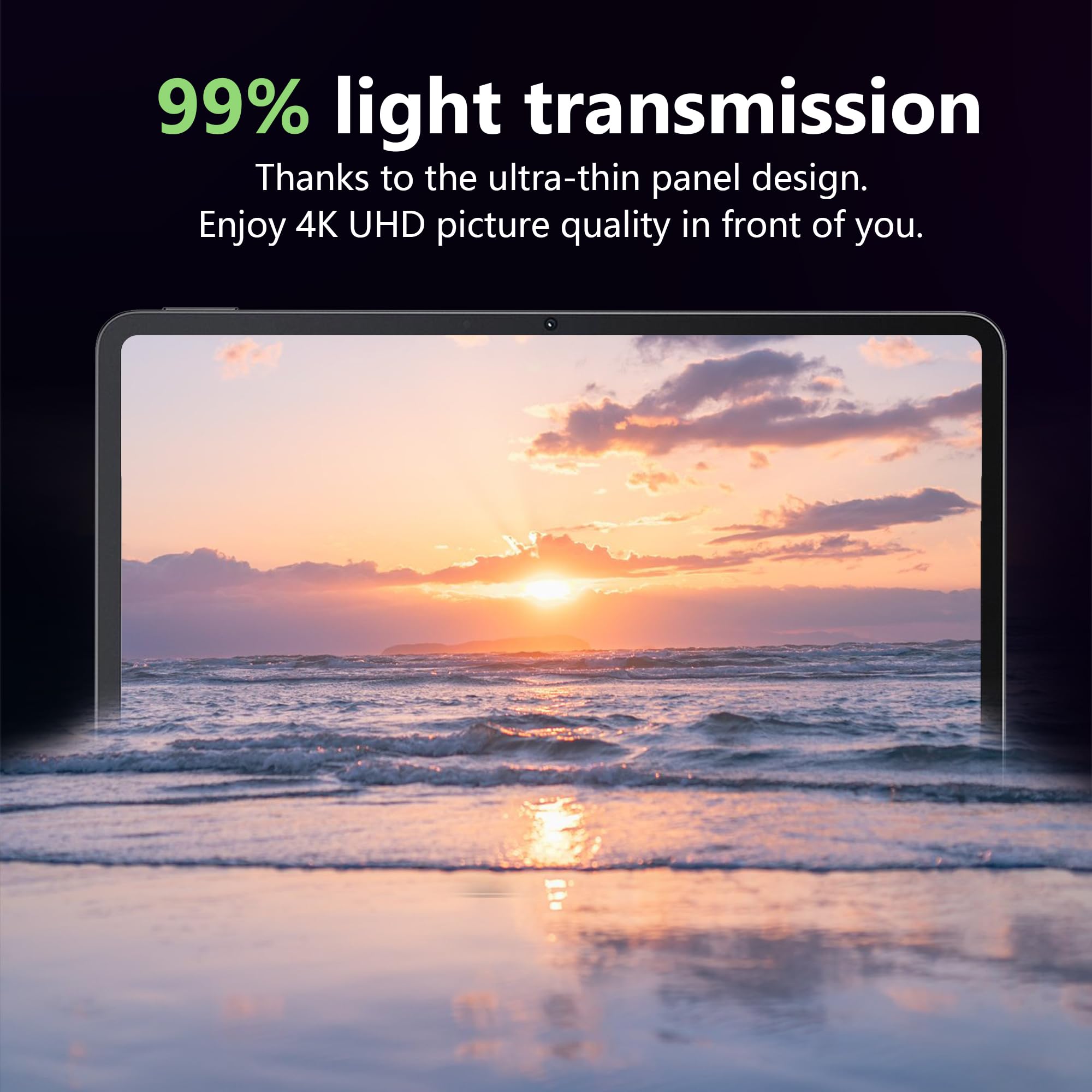 Suttkue for Red-magic Astra 9.6 inch Screen Protector,9H Hardness, Anti-Scratch, Tempered Glass flim, Case Friendly,Anti-Scratch,(2PACK): Redmagic Astra - 9.6 inch transparent