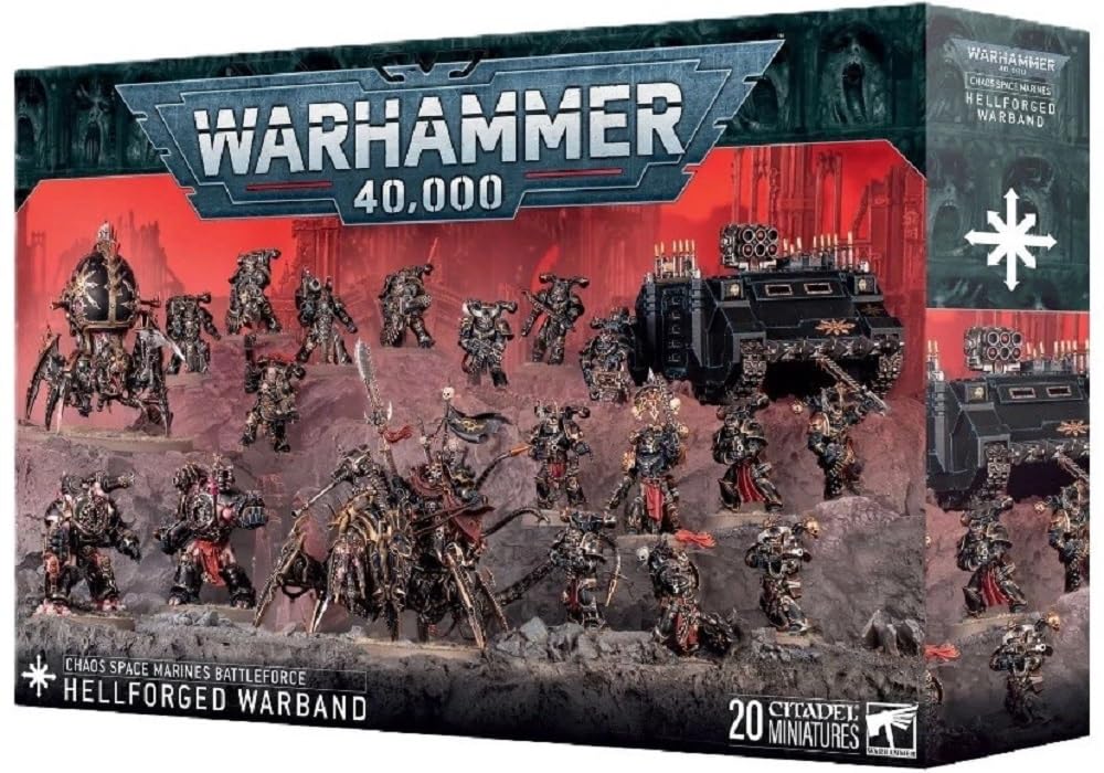Warhammer Games Workshop 40,000 - Battleforce: Chaos Space Marines - Veteranos de la Guerra Larga (Boxed Set