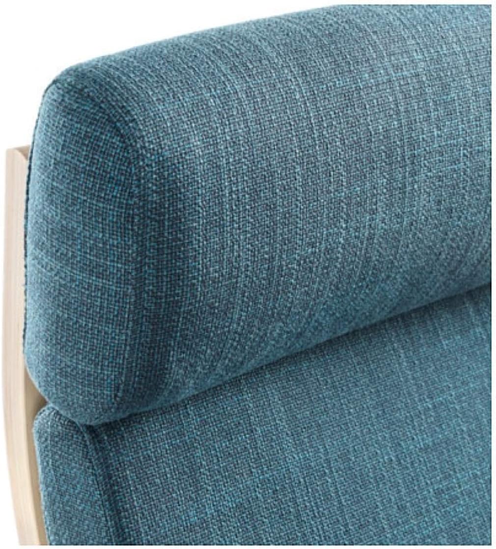 IKEA Poang Armchair Birch Veneer Hillared Dark Blue 891.978.09