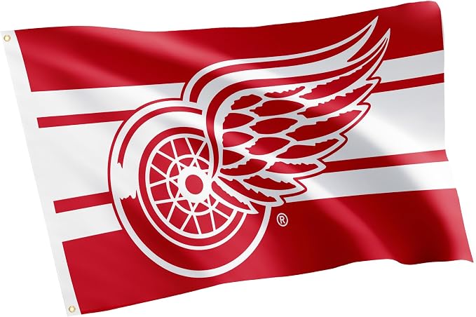 Desert Cactus Detroit Red Wings Flag NHL 100% Polyester Indoor Outdoor 3x5 feet National Hockey League Team Flags (Flag A)