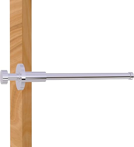 Allied Brass Fresno Collection - Barra retráctil para ropa, 10 pulgadas, cromo pulido
