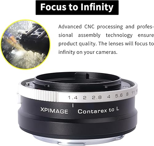 Miniatura 5 de Anillo adaptador de montaje de lente para lente Ikon Contarex a cámara Leica o Panosonic L Mount