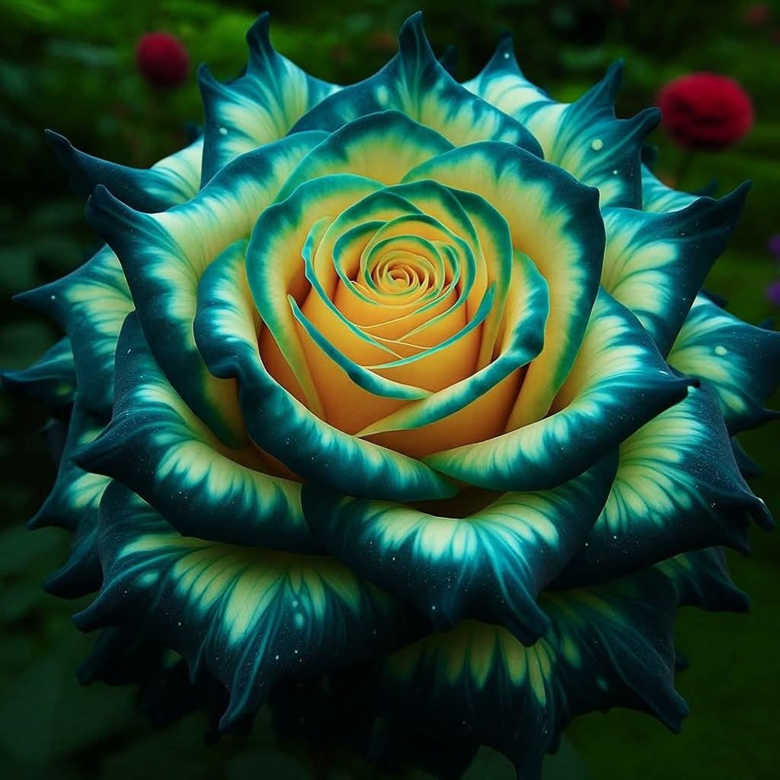Rose Perennial Bulbs UK, Fragrant Flowers, Suitable for Garden Plants, Landscape Design, Indoor and Outdoor Potted Plants-2 Rhizome-E