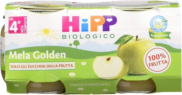 Hipp Omo Mela Golden - Confezione 2 x 80 g - 1