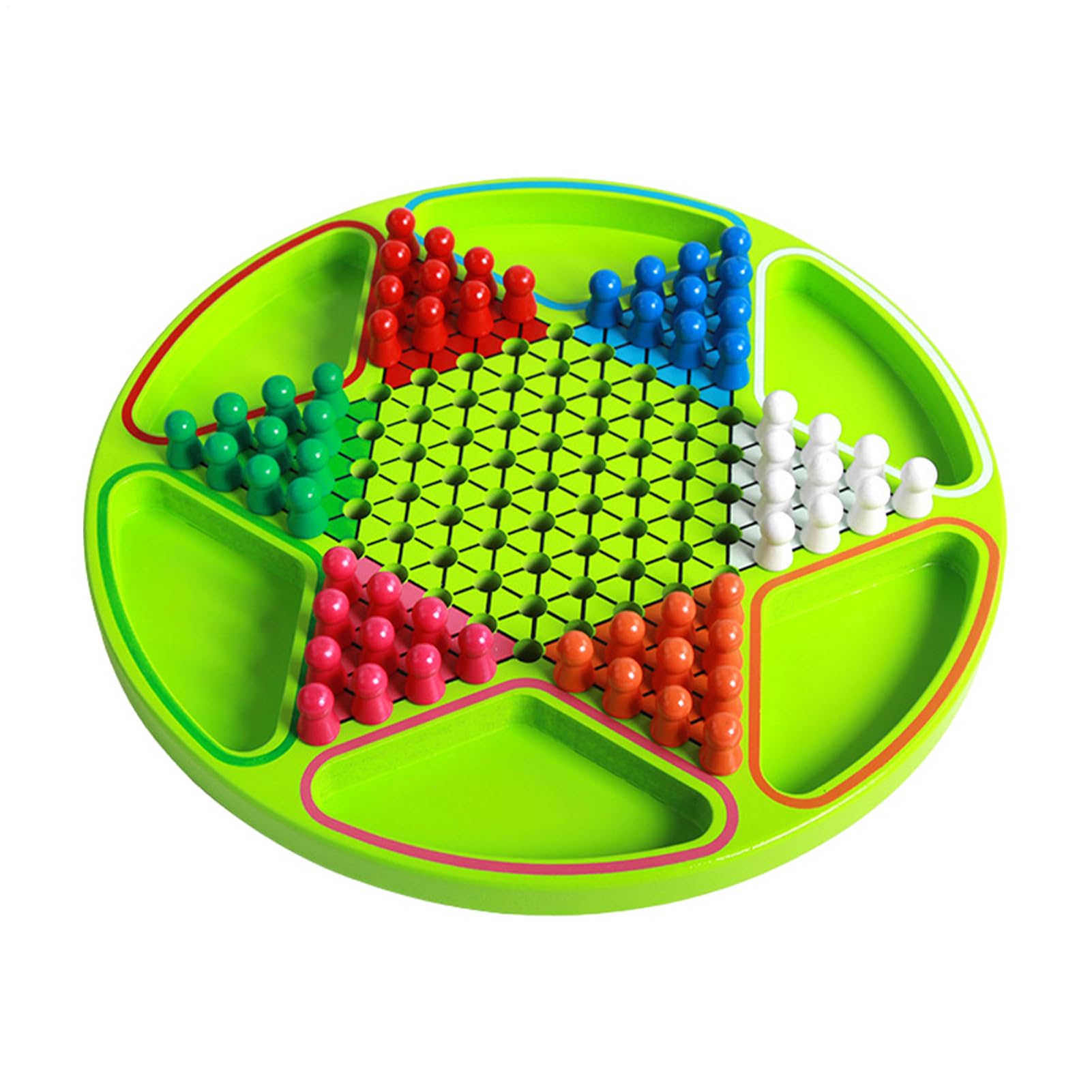 Il della Dama Giochi da Tavolo Educativi con Forma Esagonale | Set di da Tavolo per Dama e Scacchi con Perline Colorate in Legno per Adulti, Celebrazione, Viaggio, Scuola, Casa
