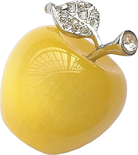 Vista 5 de 1 pieza de piedras de manzana rosa ojo de gato y piedras curativas coleccionables, decoración de habitación de 1.18 pulgadas, decoración de Navidad