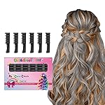 MSDADA New Hair Chalk Comb Temporary Hair Color Dye for Girls Kids with Light Color Hair, Washable Hair Chalk for Girls Age 4 5 6 7 8 9 10 Birthday Cosplay DIY, Christmas,New Year (Black)