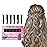 MSDADA New Hair Chalk Comb Temporary Hair Color Dye for Girls Kids with Light Color Hair, Washable Hair Chalk for Girls Age 4 5 6 7 8 9 10 Birthday Cosplay DIY, Christmas,New Year (Black)