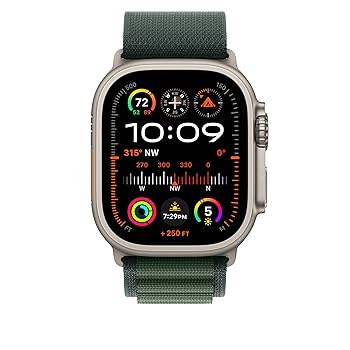 Apple - Apple Watch  49mm ケース用  グリーンアルパインループ Amazon.co.jp: Apple Watch Band - 49mmケース用ダークグリーン