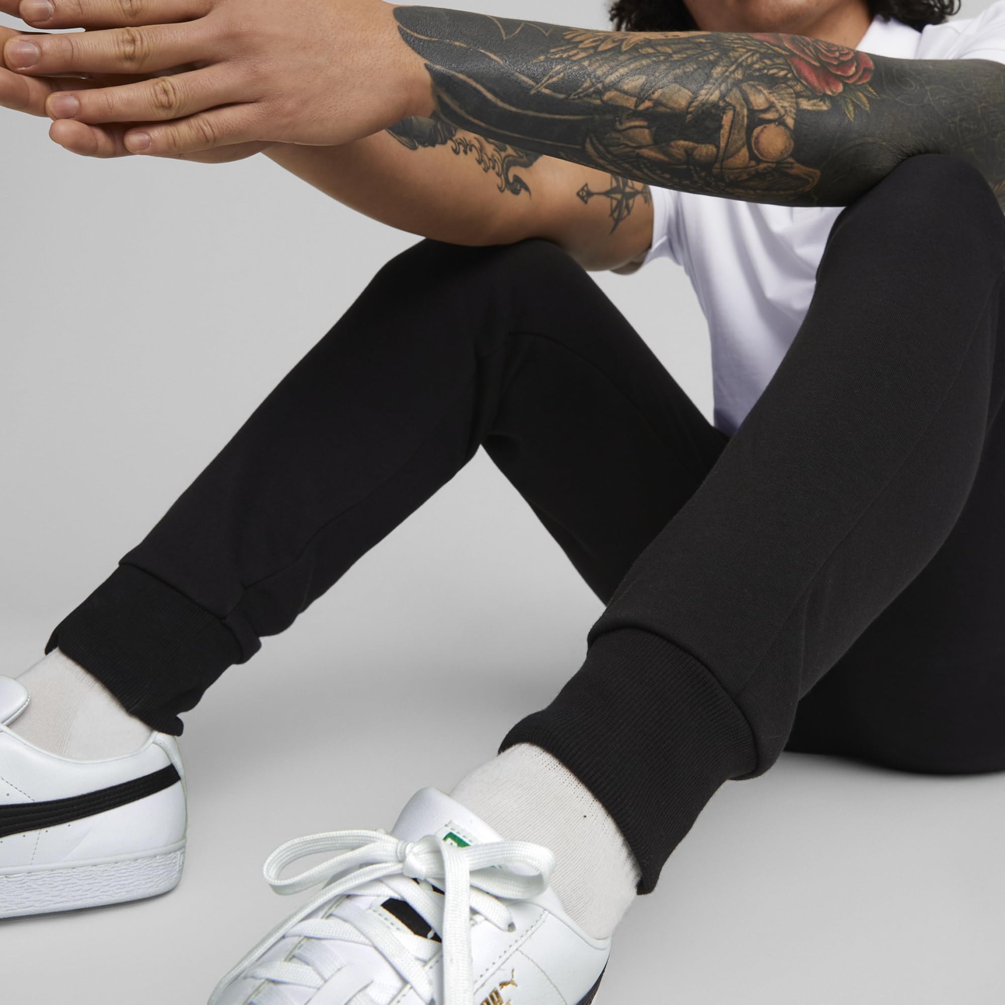 Puma Ess Small Logo Sweatpants TR cl, Pantaloni Lavorati a Maglia Uomo, Puma Black,