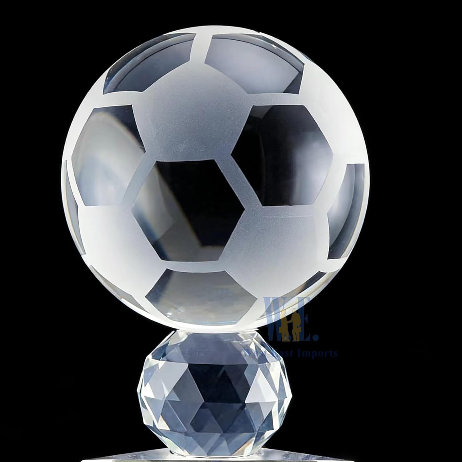 Optical Crystal Soccer Ball Trophy Tournament Little League Crystal Trophy World Cup FIFA Personalized Engraving