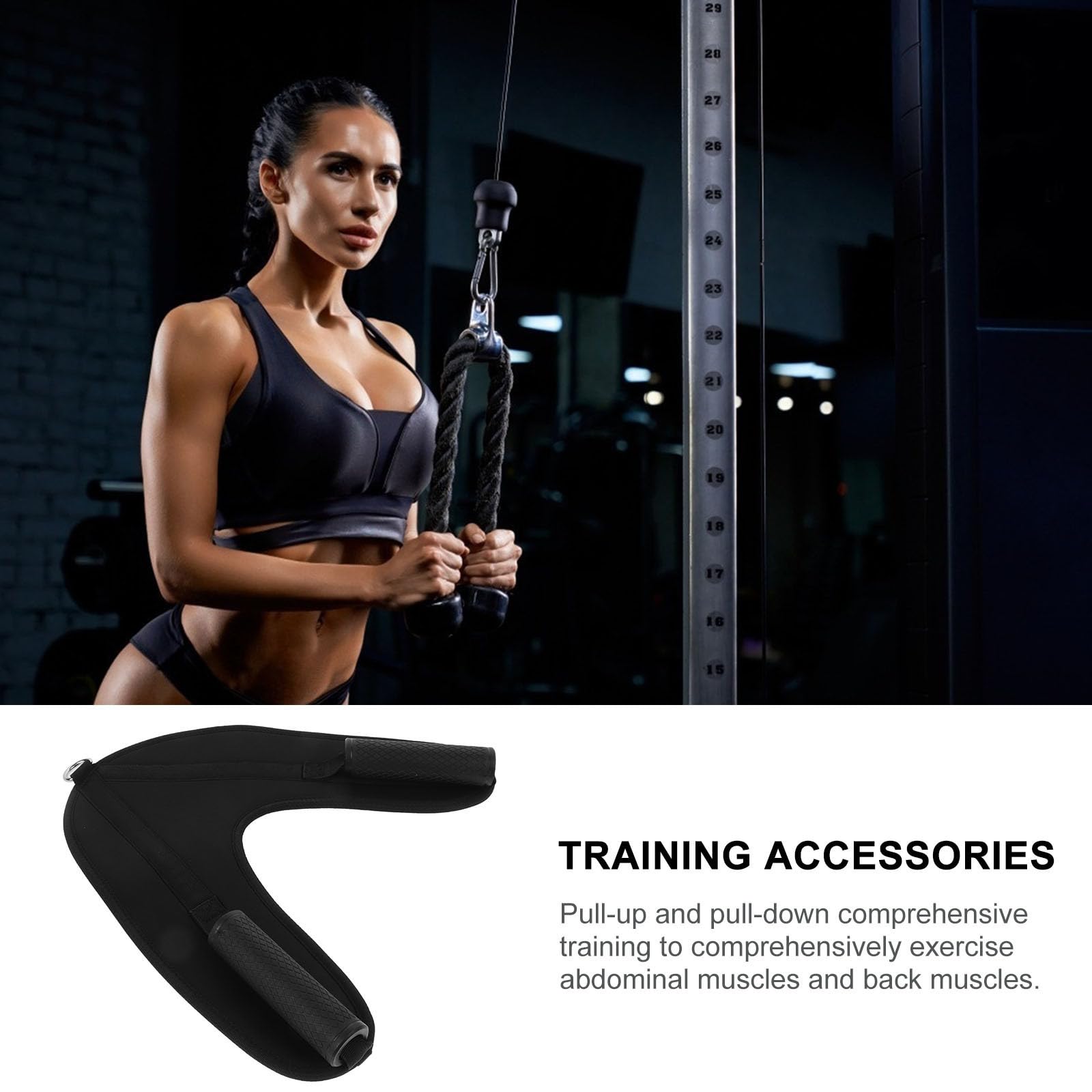 BESPORTBLE 3stücke Professionelles Bauchmuskeltraining Mit Abnehmbarer Trainingsbandage Hochwertiges Fitnesszubehör Für Effektives Core-Training Und Home-Gym Schwarz