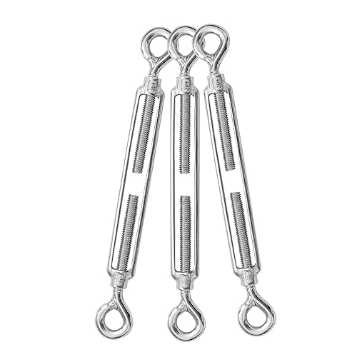 Miniatura 169 de Tensor de ojo y ojo M6, tensor de acero inoxidable 304 resistente tensión de cuerda de alambre 5 PC