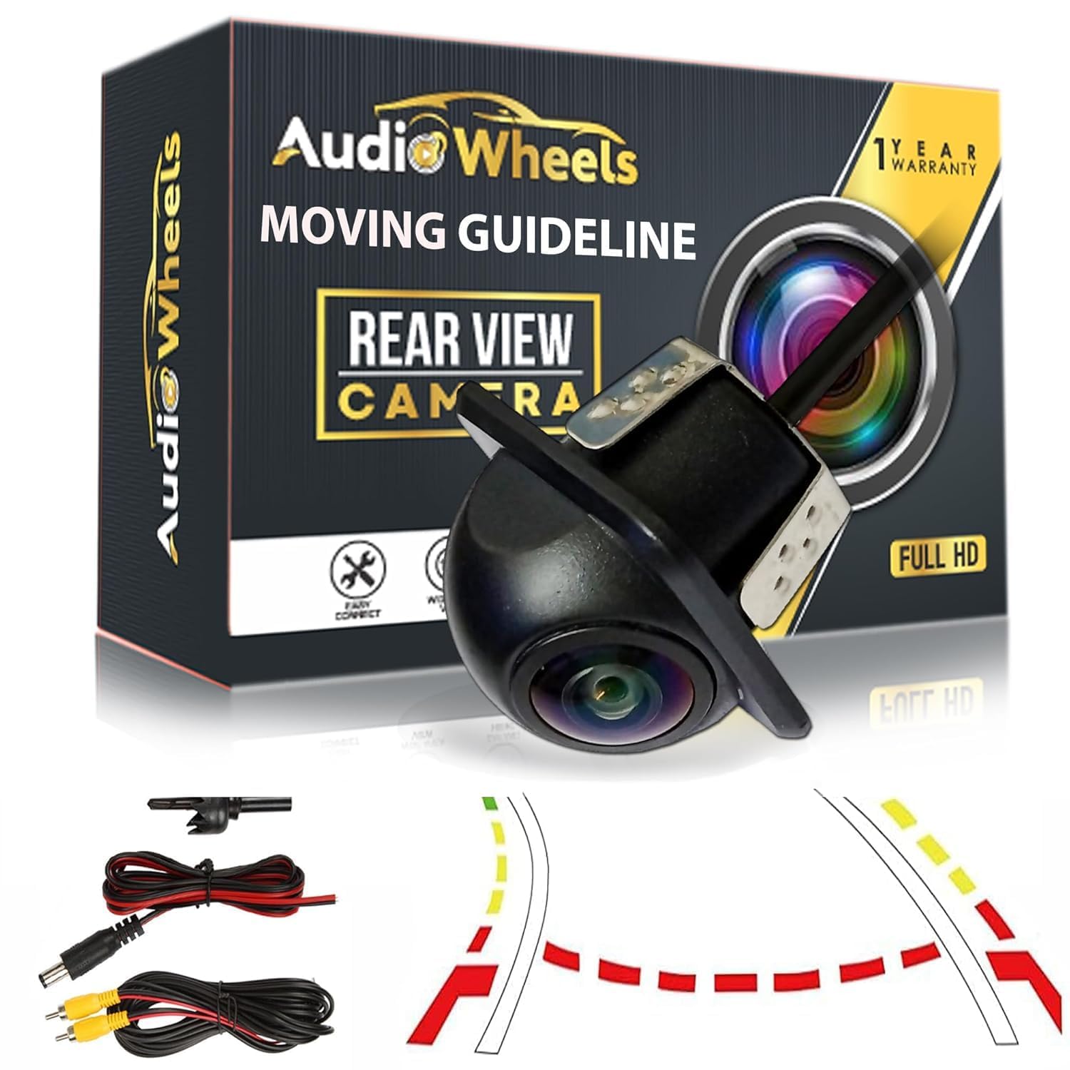Audio Wheels Dome Fisheye Moving Lens AHD 720PVehicle Backup Waterproof and Night Vision Camera Only Work with Android Monitors Head Units Supporting for AHD25 Frame.-image-17