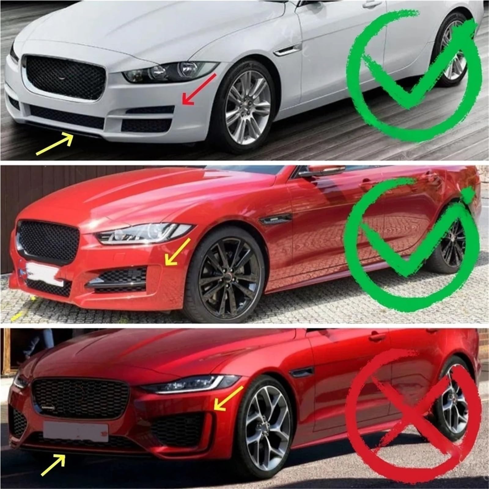 Przedni zderzak wargi Spoiler Splitter dyfuzor modernizacja kompatybilny dla Jaguar XE S 20d 20t 25t X760 2015-2019 stylizacja Bodykits spódnica tuningowa(Carbon Look)