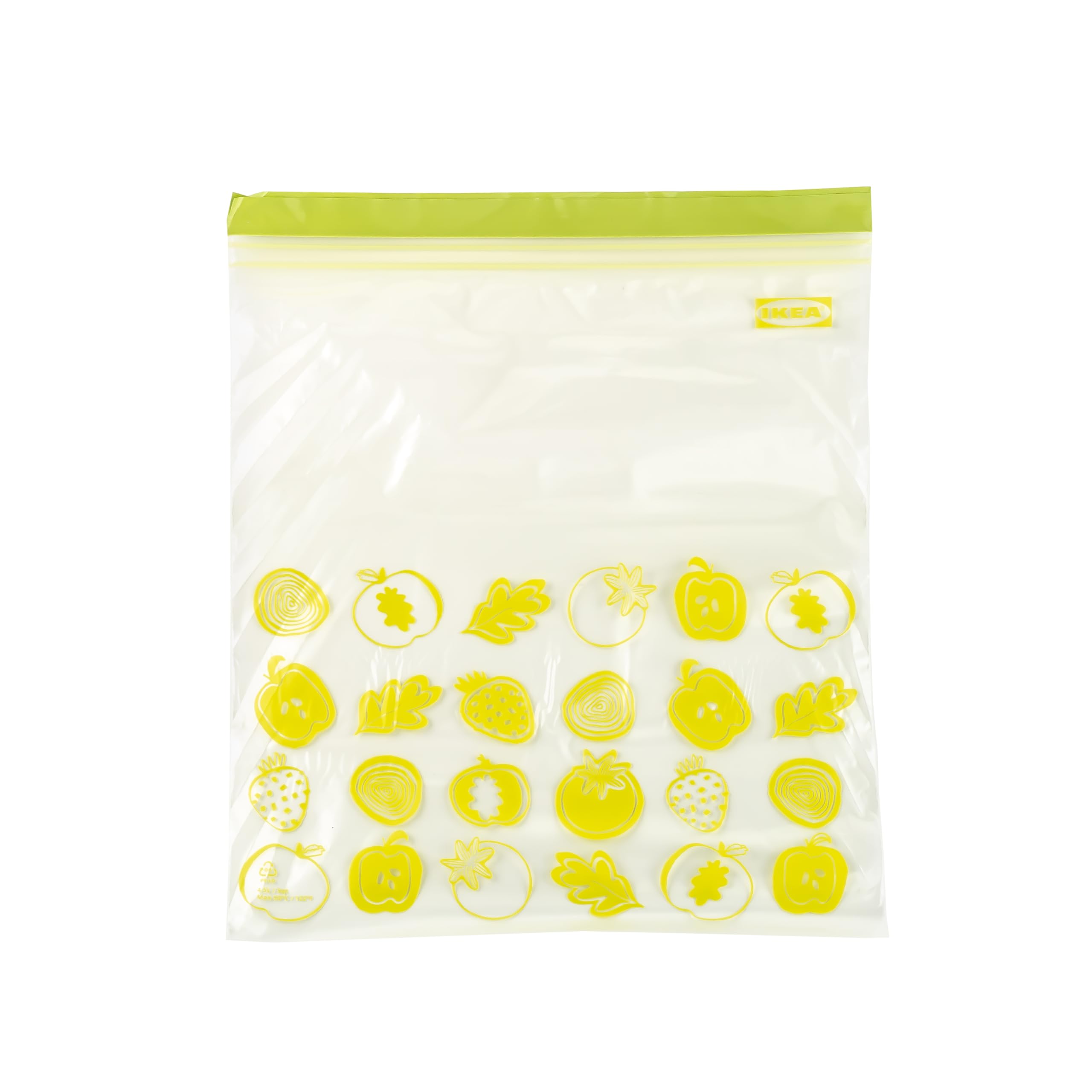 ISTAD Gefrierbeutel, 6 l und 4,5 l, doppelseitig verschließbar, Grün, bedruckt, 5 qt & 6 qt (60 Stück, 6 l und 60 Stück, 4,5 l), 120 Stück